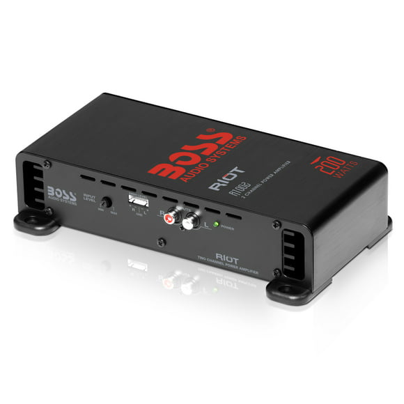 Boss R63 6.5" 300W 3 Way Coaxial Speakers 4 R1002 200W 2 Channel Amplifier Amp